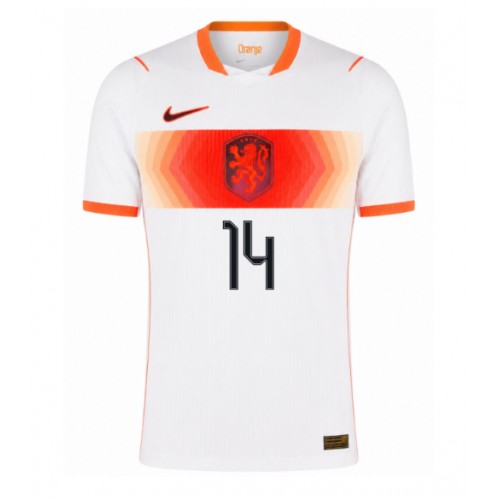 Nederländerna Tijjani Reijnders #14 Replika Bortatröja VM 2026 Kortärmad